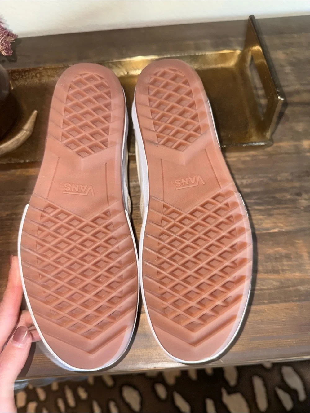 Vans Asher Platform Slip-On Womens Shoes in Cream Sz 9 - Picture 6 of 7